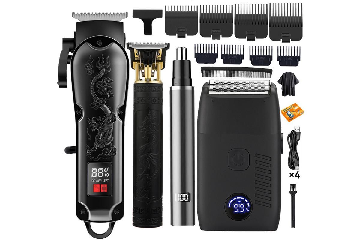 Hair Clipper Set for Men Electric Shaver Razor Hair Cutting Barber Clippers