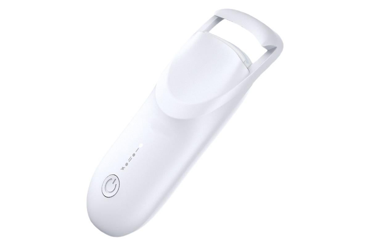 Heated Eyelash Curler Portable Electric Lash Curler Natural Curls-White