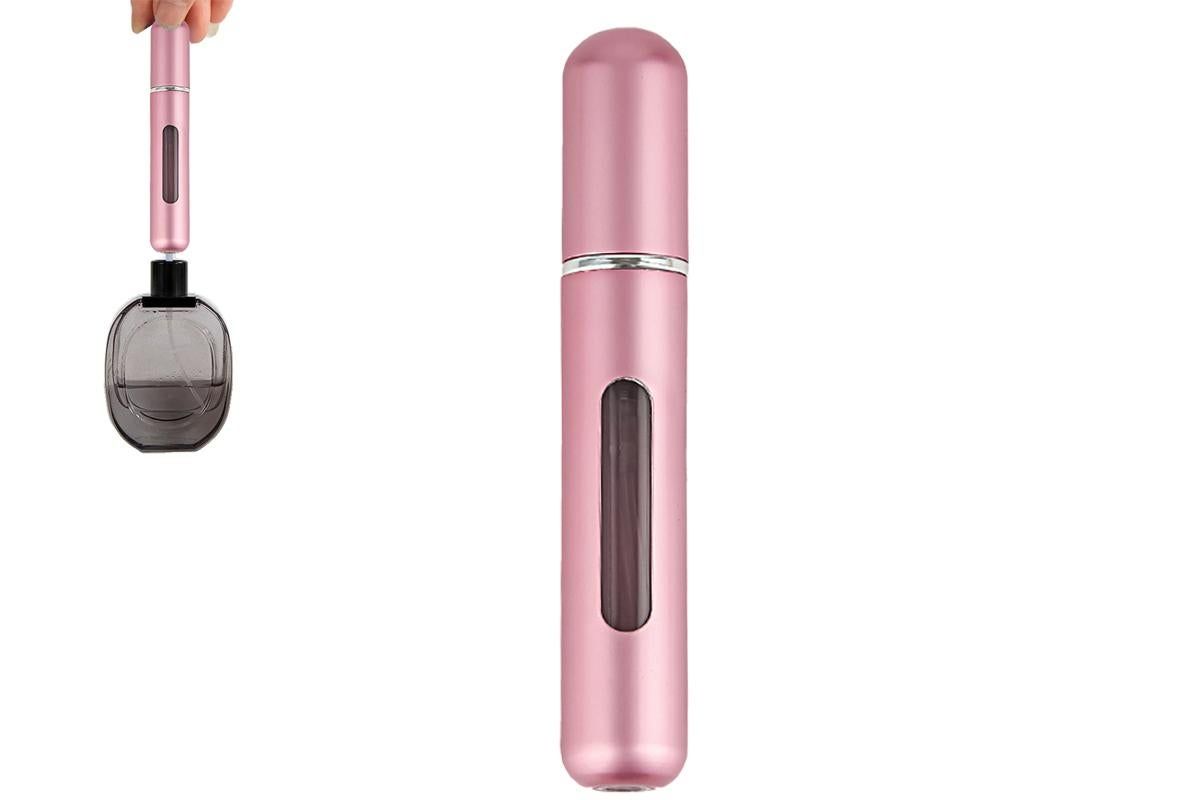 Mini Perfume Spray Pump 8ML Refillable Bottle Atomizer for Travel Outdoor-Pink