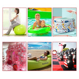 Portable foot-operated air pump, dual-port pump for both inflation and deflation, universal pump for balloons, swim rings, and inflatable toys, versatile air pump for parties and swimming gear, 95cm hose