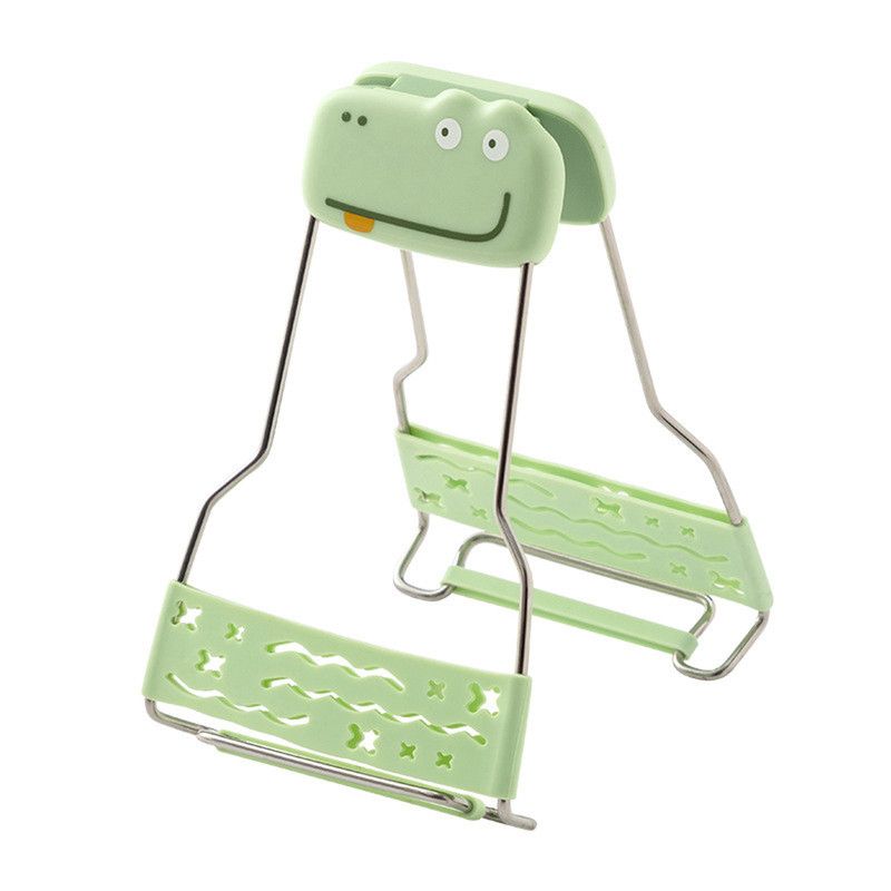 Adjustable-angle heat-resistant tongs, kitchen heat-resistant bowl tongs, silicone non-slip bowl tongs, stainless steel multi-purpose household tray lifter, multi-purpose kitchen tray lifter