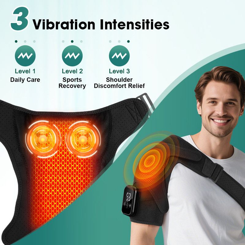 Electric Heating Massage Therapy Device for Knees and Shoulders