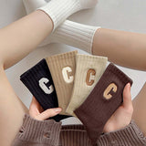 Socks - 10-Pack Women's Socks - Women's Athletic Socks - Soft - Breathable - Casual Socks - Fashionable Instagram-Style - All-Season - One-Size-Fits-All Women's Socks - Simple Letter Print - Women's Ankle Socks