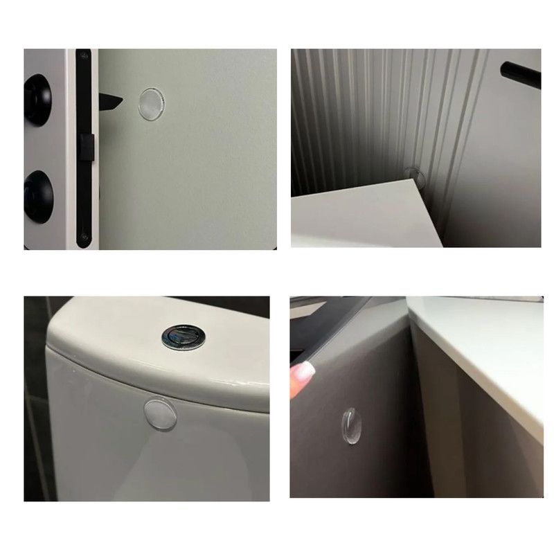 Silicone anti-collision bumpers for door handles and refrigerators.