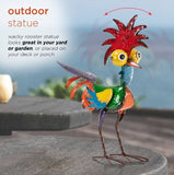 hanksgiving Rooster Garden Statue – Rustic Outdoor Yard Decor