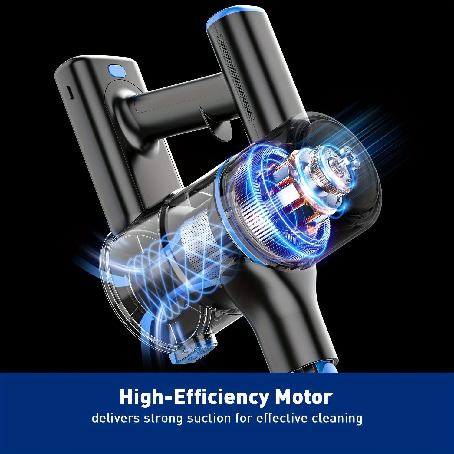 Cordless Vacuum Cleaner, 8 In 1 Powerful Suction Lightweight Vacuum Cleaner For Home, Led Display, 3 Suction Modes, 55Kpa Powerful Suction，45mins Detachable Battery Vacuum For Hard Floor Carpet Pet Hair