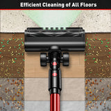 Cordless Vacuum Cleaner 8 in 1 55Kpa Powerful Suction Lightweight,LED Display,45Mins Detachable Battery Vacuum for Floor/Carpet