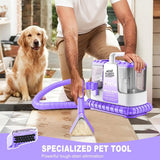 32Kpa Portable Carpet & Upholestery Cleaner Machine for Pets, Spot, Stain, Couch Cleaner Machine with Powerful Suction and and Self Cleaning, Car/Auto Detailer, Lightweight Compact Design。