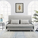 2 In 1 Sofa Bed Beneath Foldable Carbon Hidden Storage Sofa - 158cm
