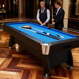 7Ft billiard table（BLUE）,Velvet tablecloth,with accessories - 7 Ft - 218 ×128 ×23.5CM