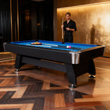 7Ft billiard table（BLUE）,Velvet tablecloth,with accessories - 7 Ft - 218 ×128 ×23.5CM