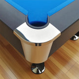 7Ft billiard table（BLUE）,Velvet tablecloth,with accessories - 7 Ft - 218 ×128 ×23.5CM
