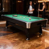 7Ft billiard table（GREEN）,Velvet tablecloth,with accessories - 7 Ft