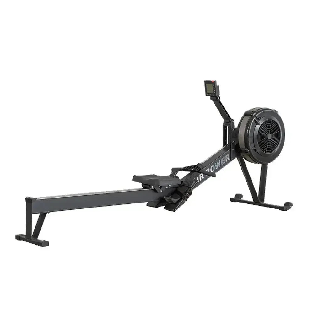 Eeeza Air Resistance Rowing Machine with 10-Level Wind Adjustment & LED Monitor