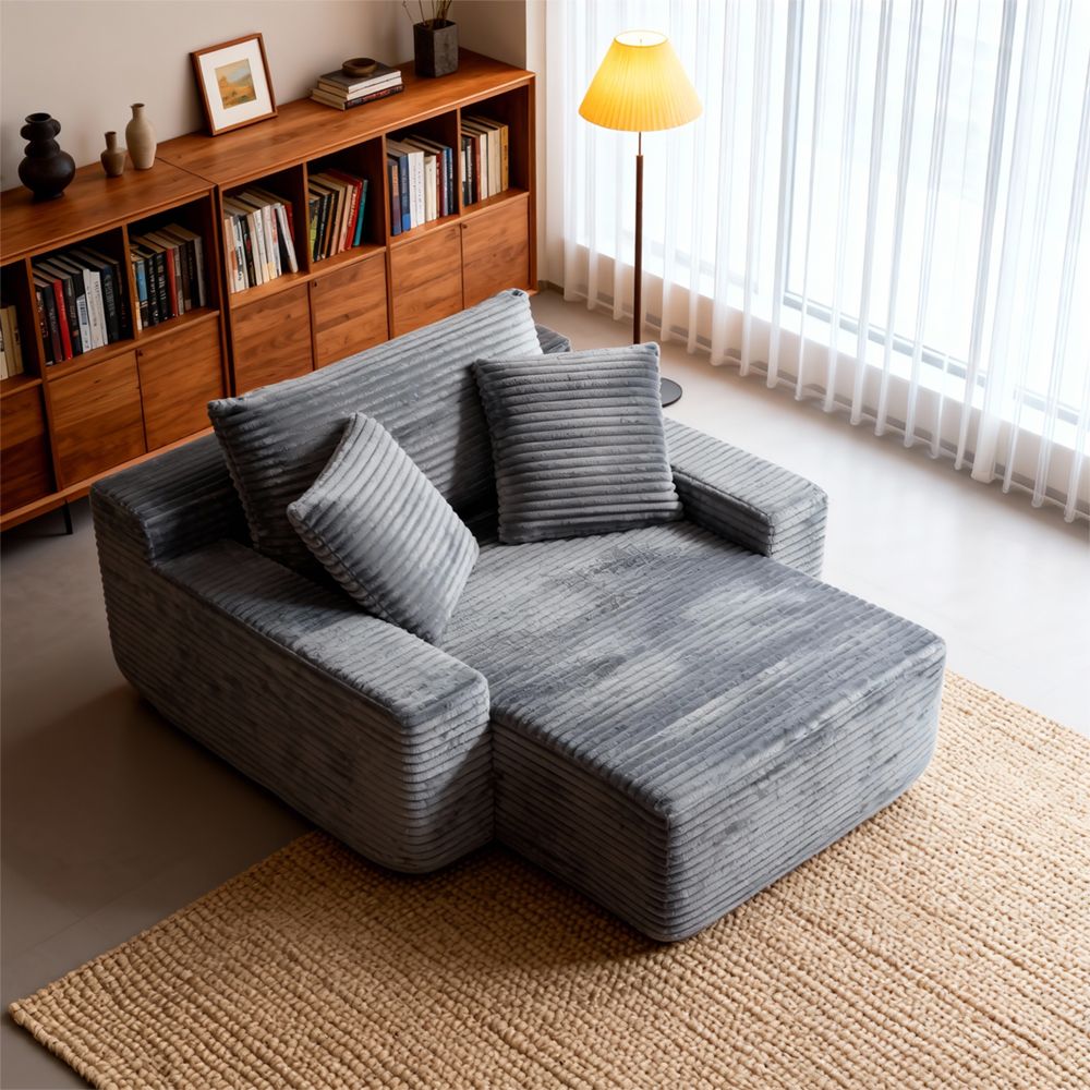 Modern Minimalist Modular Sofa - Dark grey