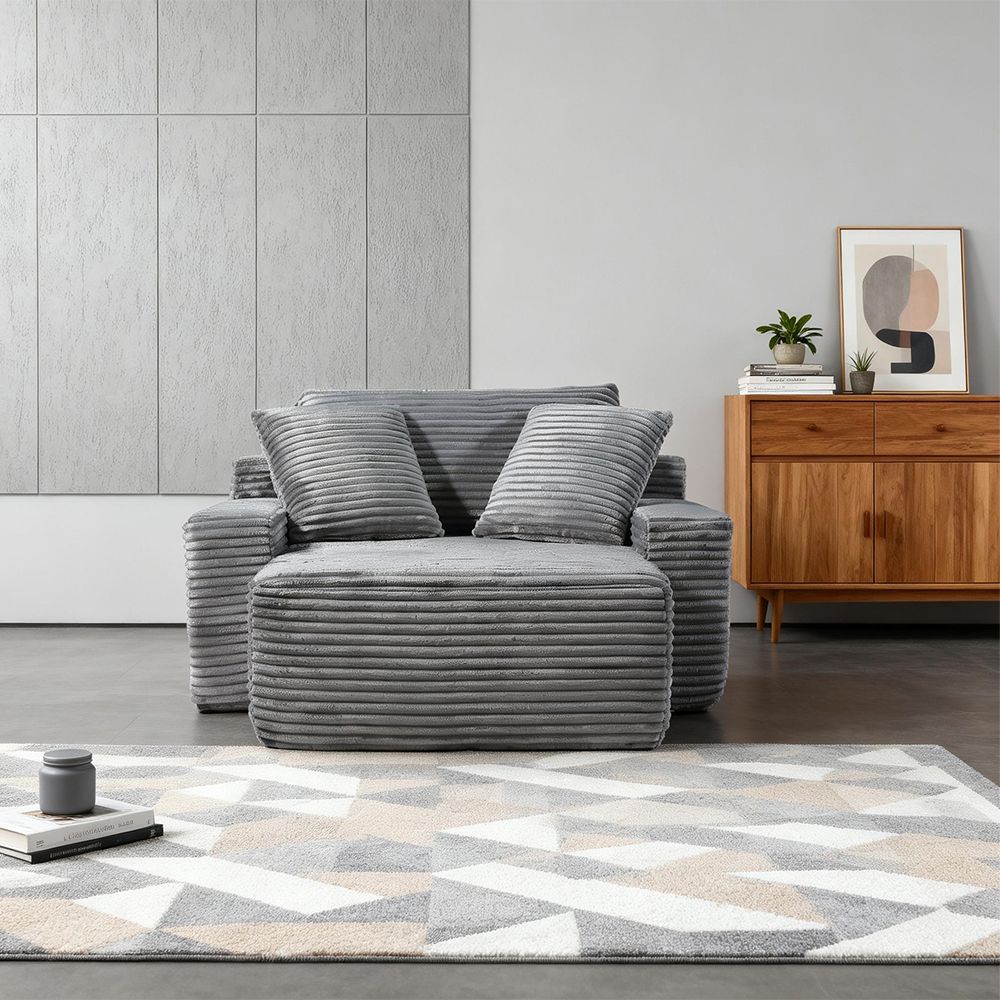 Modern Minimalist Modular Sofa - Dark grey