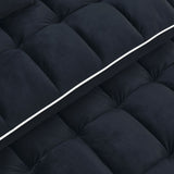 Fashionable Modern and Multi-functional Foldable Velvet Sofa Bed - Beige
