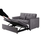 Fashionable Modern and Multi-functional Foldable Velvet Sofa Bed - Blue