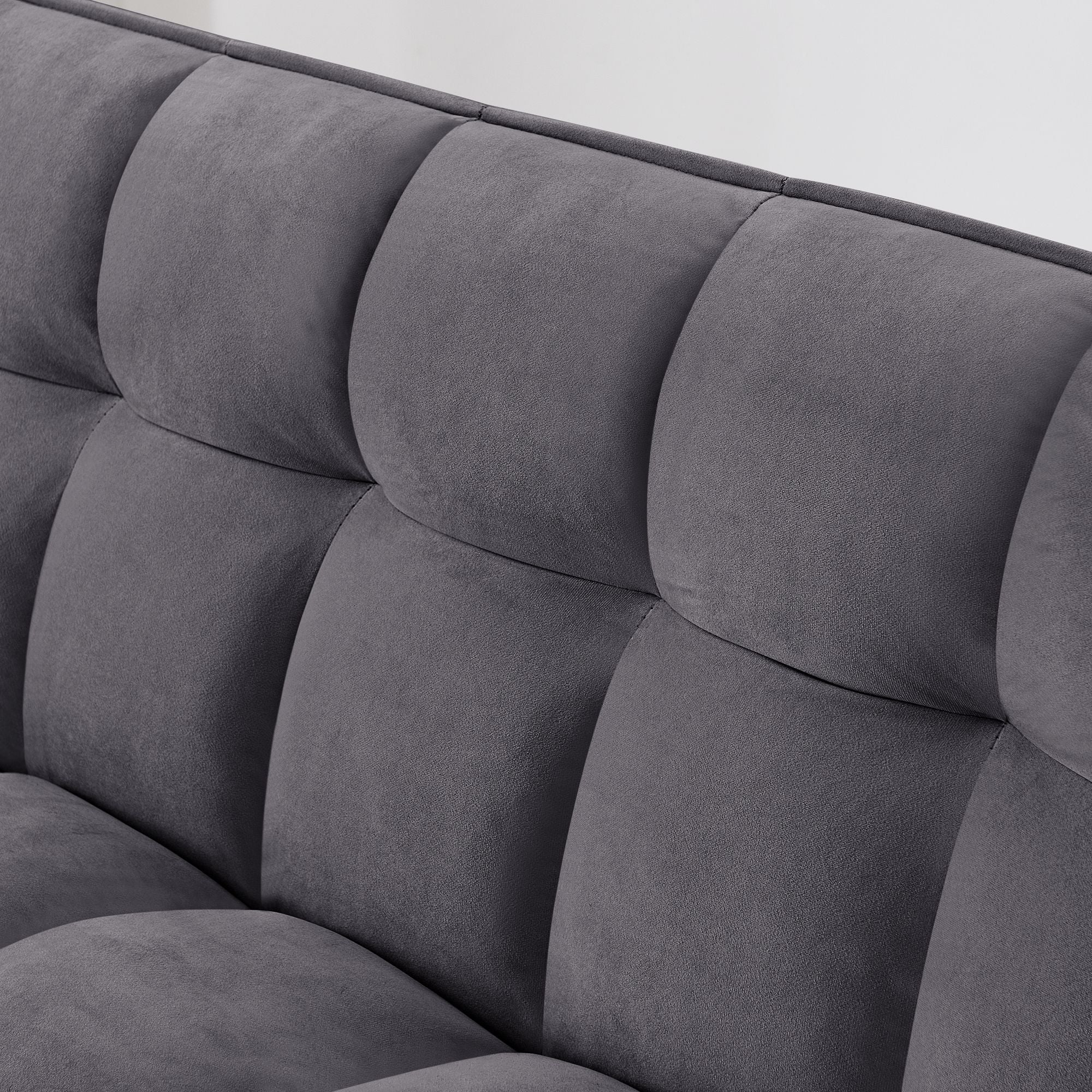 Fashionable Modern and Multi-functional Foldable Velvet Sofa Bed - Green