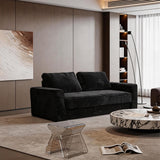 Multi-functional modular sofa, convertible into a sofa bed - BLACK