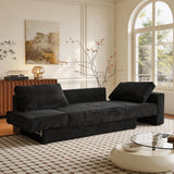Multi-functional modular sofa, convertible into a sofa bed - BLACK