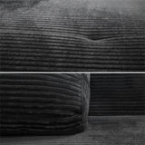 Multi-functional modular sofa, convertible into a sofa bed - BLACK