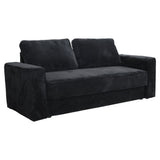 Multi-functional modular sofa, convertible into a sofa bed - BLACK