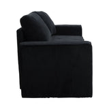 Multi-functional modular sofa, convertible into a sofa bed - BLACK