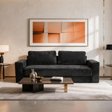 Multi-functional modular sofa, convertible into a sofa bed - BLACK