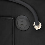Single-seater sofa bed, equipped with USB ports and a phone holder - Beige