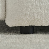 35 "Teddy fabric sofa, modern lounge chair, upholstered with a pillow - Black
