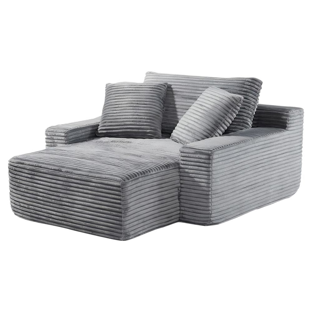 Modern Minimalist Modular Sofa - Light Grey