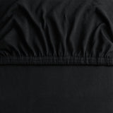 Hotel Quality Fitted sheets - 2 Piece Fitted sheets  -Breathable Bedding - Wrinkle, Fade, Stain Resistant- 26inch/40cm Deep Pocket Fitted Bed Sheet-Wrinkle and Fade Resistant,(Black,King Single)