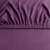 Hotel Quality Fitted sheets - 2 Piece Fitted sheets  -Breathable Bedding - Wrinkle, Fade, Stain Resistant- 26inch/40cm Deep Pocket Fitted Bed Sheet-Wrinkle and Fade Resistant,(Purple,King Single)
