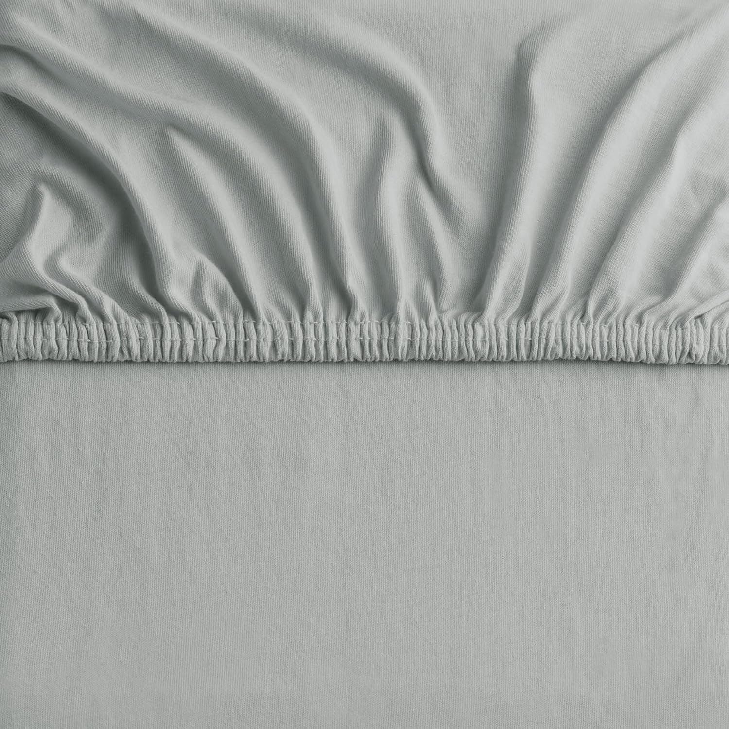 Hotel Quality Fitted sheets - 2 Piece Fitted sheets  -Breathable Bedding - Wrinkle, Fade, Stain Resistant- 26inch/40cm Deep Pocket Fitted Bed Sheet-Wrinkle and Fade Resistant,(Silver-gray,Queen)