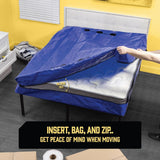 Mattress Bags for Moving and Storage, Mattress Cover with 8 Heavy Duty Handles and Strong Zipper Closure, Moving Supplies & Moving Bag(King Single-110cm*207cm*38cm)
