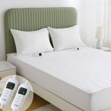 Electric Heated Mattress Pad Blanket with Dual Control & 9-Hour Auto Off & 9 Heat Settings, Preheat Functions, Overheat Protection, Machine Washable Fully Fitted Electric Sheet(Queen)
