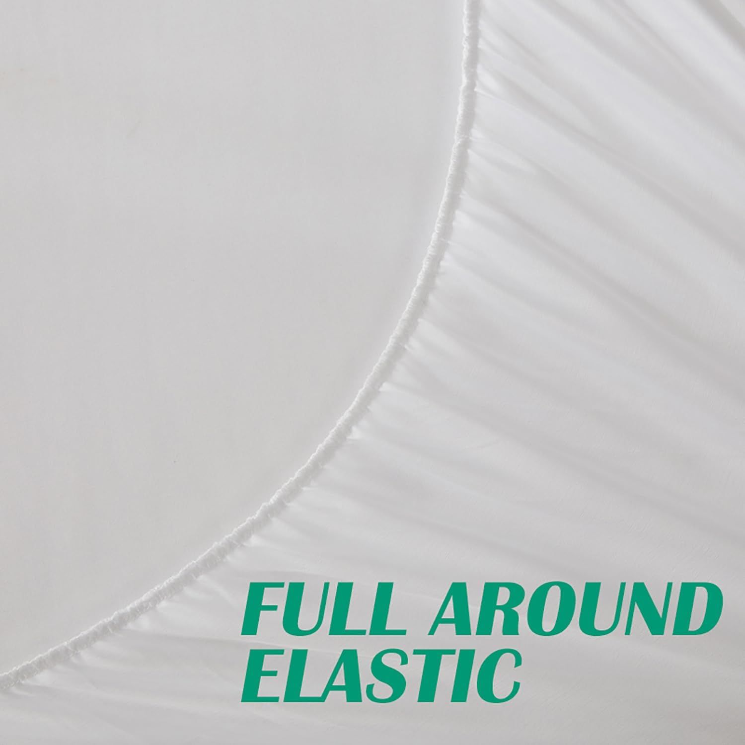 Bamboo Mattress Protector,Breathable Waterproof Mattress Cover,3D Air Fabric Cooling Bed Pad Cover, Deep Pocket 40cm(Double,Green)
