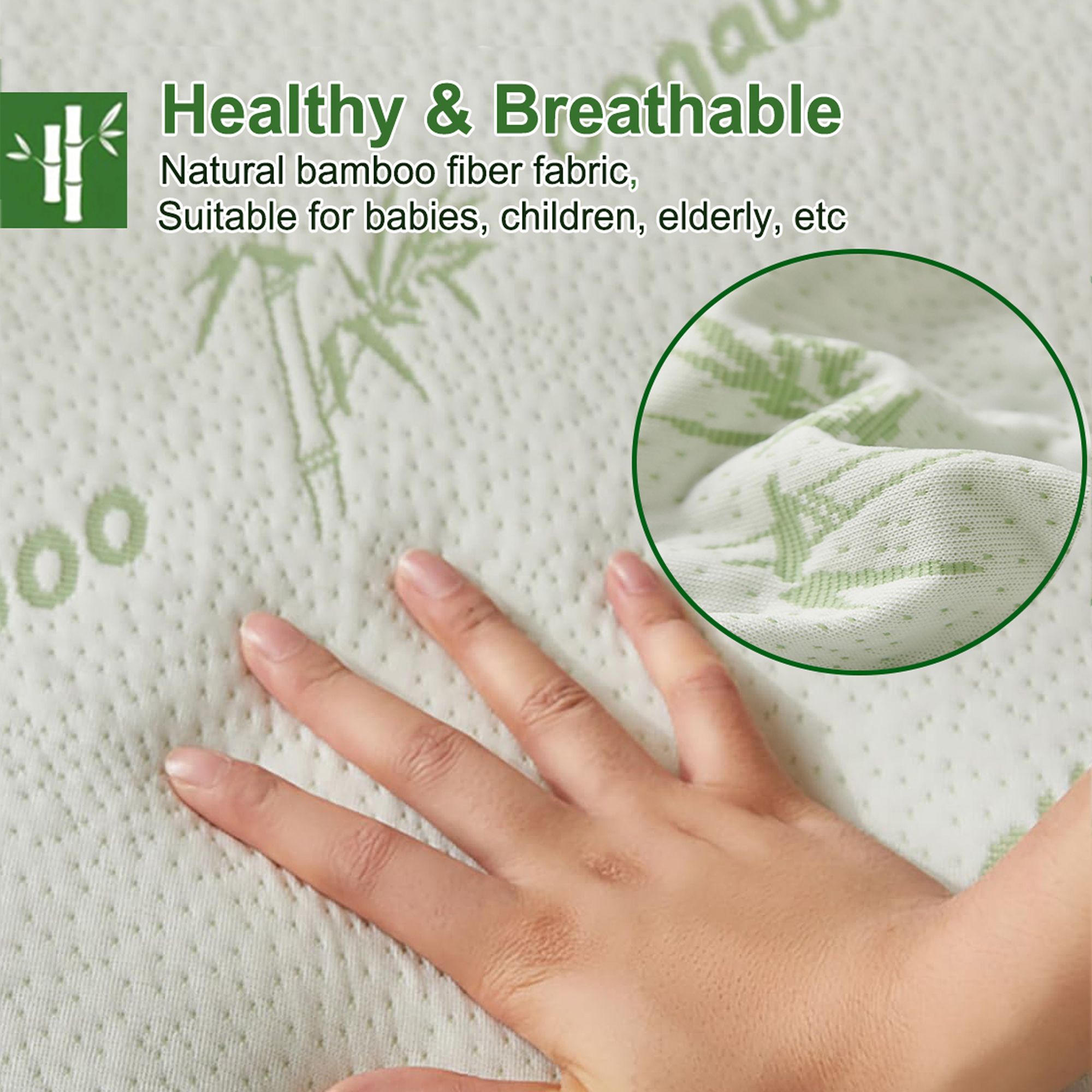100% Waterproof King Single Mattress Protector, Breathable Mattress Cover King Single Size Bed, 3D Air Fabric Cooling Bed Pad Cover, Deep Pocket 40cm
