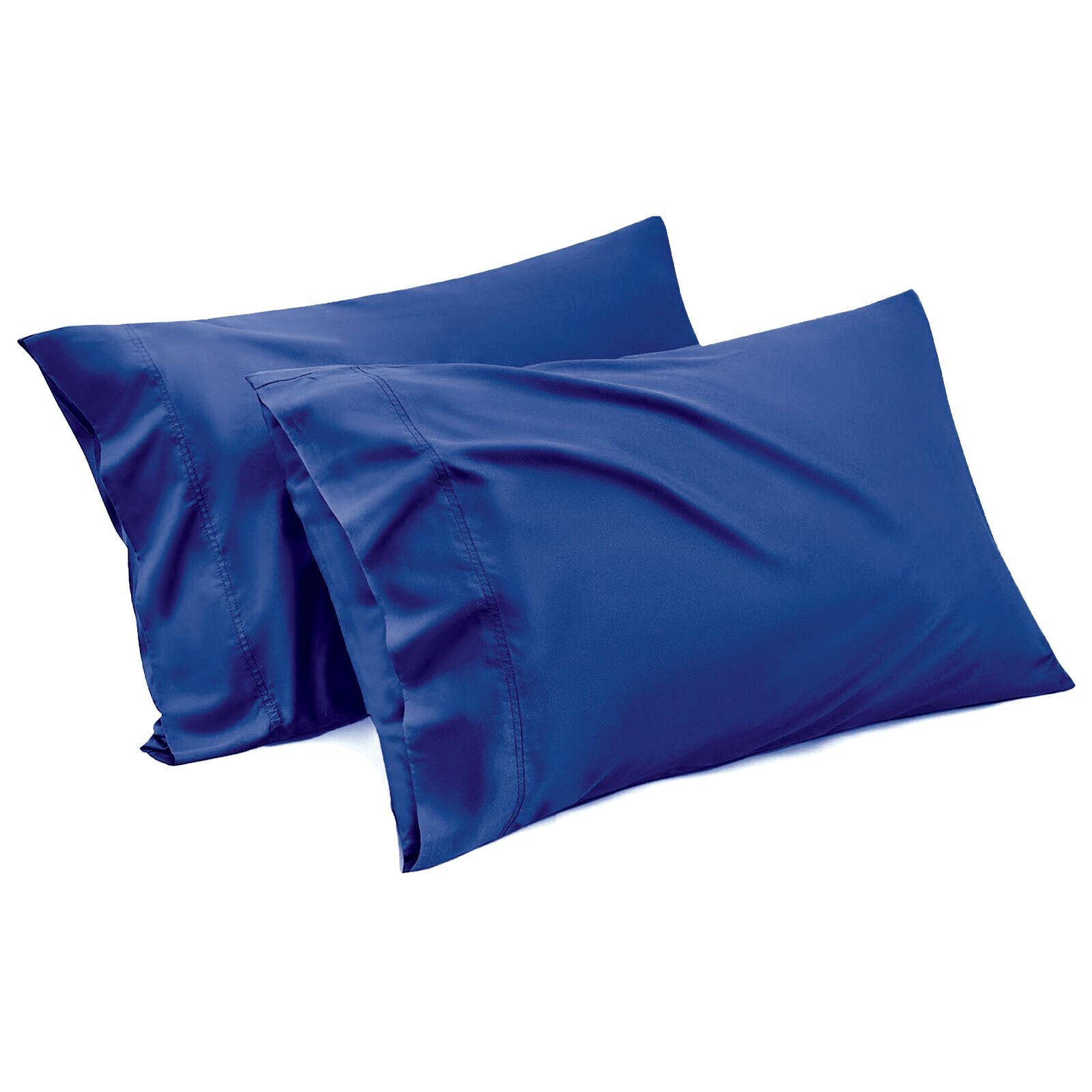 1000TC Ultra Soft Microfiber Pillowcases,Pair of Standard Pillow Covers,ï¼ˆroyalblue, Standard Size, 48x74 cm)
