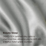 Silk Pillowcase for Hair and Skin Mulberry Silk Pillowcase Soft Breathable Smooth Both Sided Natural Silk Pillowcase with Envelope pocket Beauty Sleep Silk Pillow Case for Gift (2 Pack, Standard, Grey)