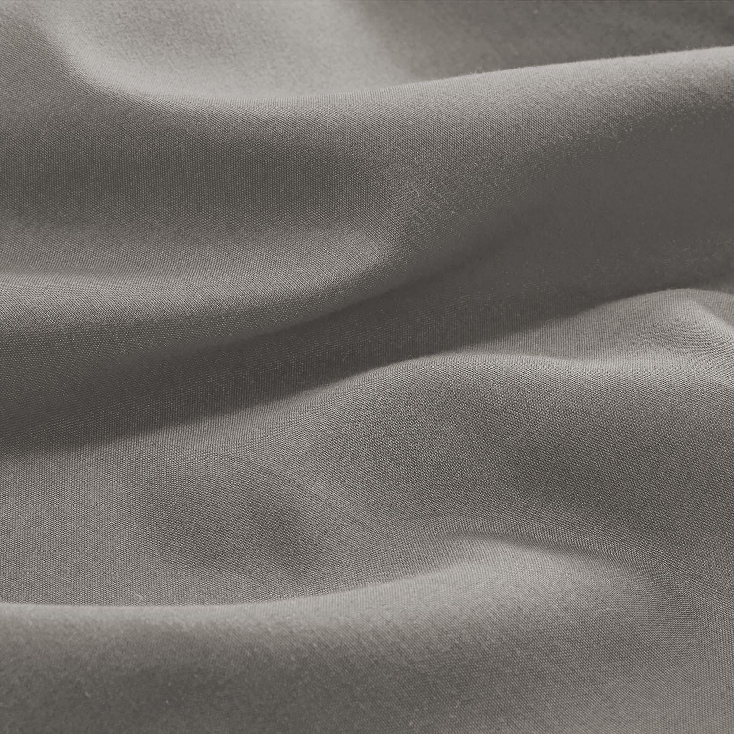 2000TC Hotel Quality Fitted Sheets - 2 Piece Fitted Sheets  -Breathable Bedding - Wrinkle, Fade, Stain Resistant- 16inch/40cm Deep Pocket Fitted Bed Sheets-Wrinkle and Fade Resistant,(Grey,Double)
