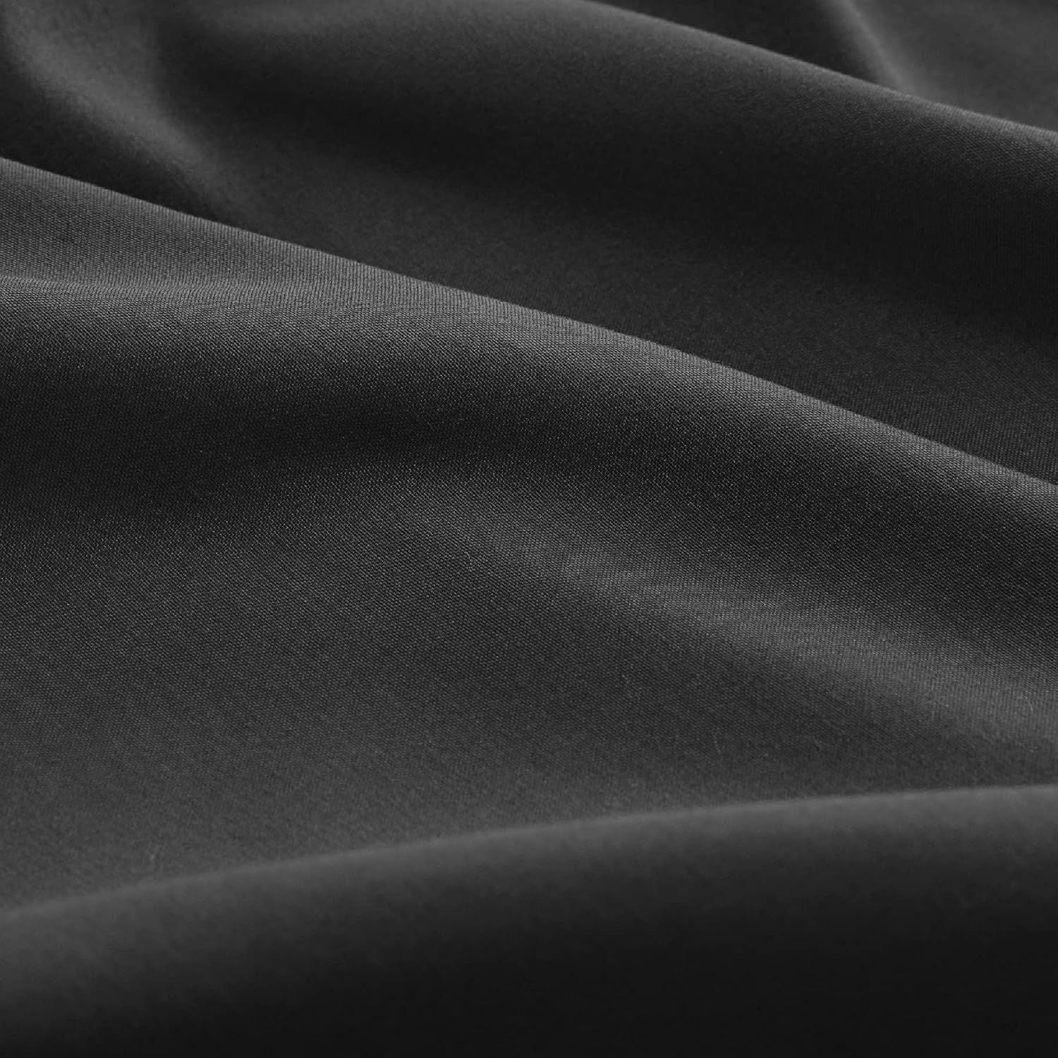 2000TC Hotel Quality Fitted Sheets - 2 Piece Fitted Sheets  -Breathable Bedding - Wrinkle, Fade, Stain Resistant- 16inch/40cm Deep Pocket Fitted Bed Sheets-Wrinkle and Fade Resistant,(Black,Super King)
