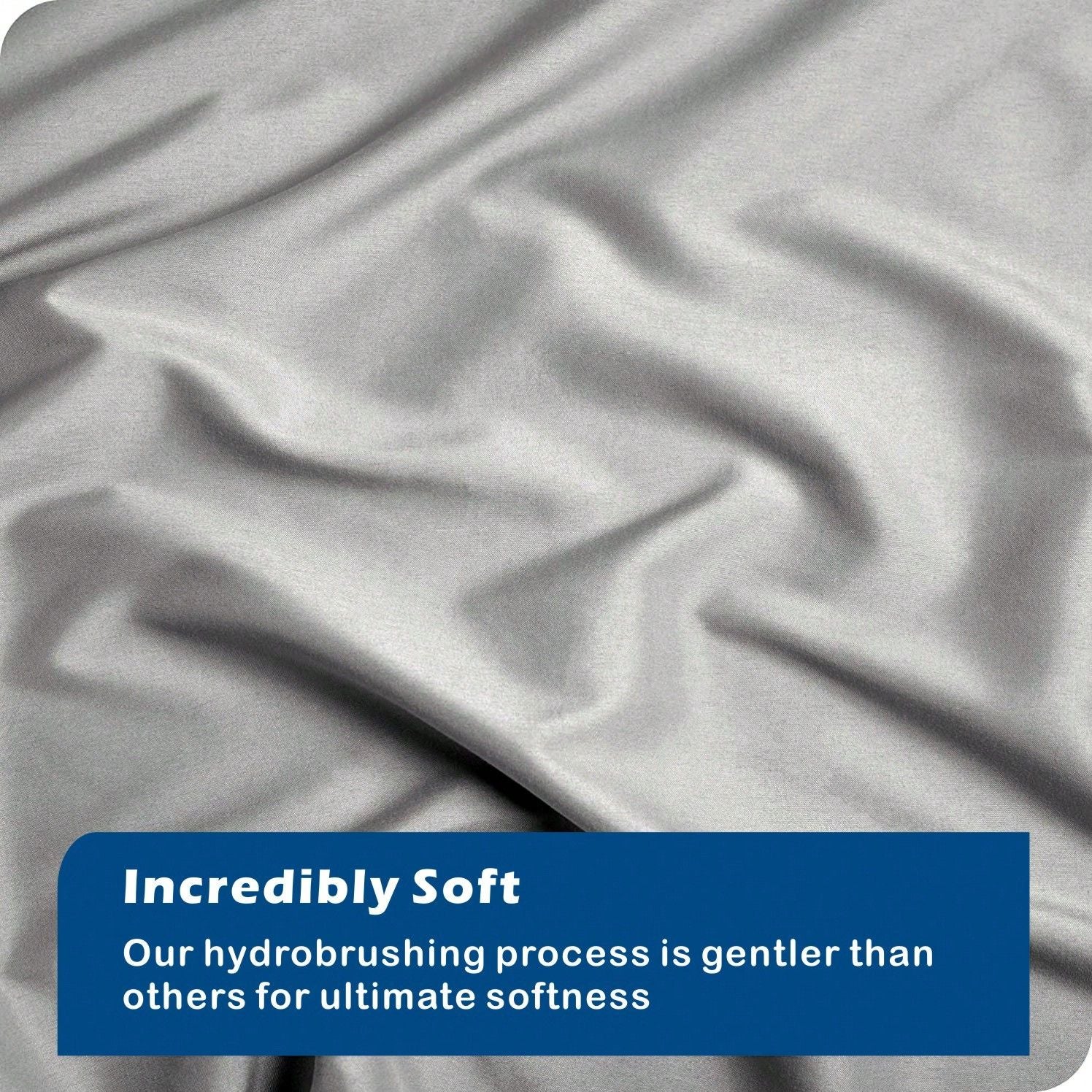Hotel Soft Microfiber Duvet Cover Set-2000TC Quilt Cover Set & Pillowcases -1 Donna Cover Zipper Closure & 1 x Pillowcases-Breathable Bedding - Wrinkle, Fade, Stain Resistant(Silver-gray,Queen)