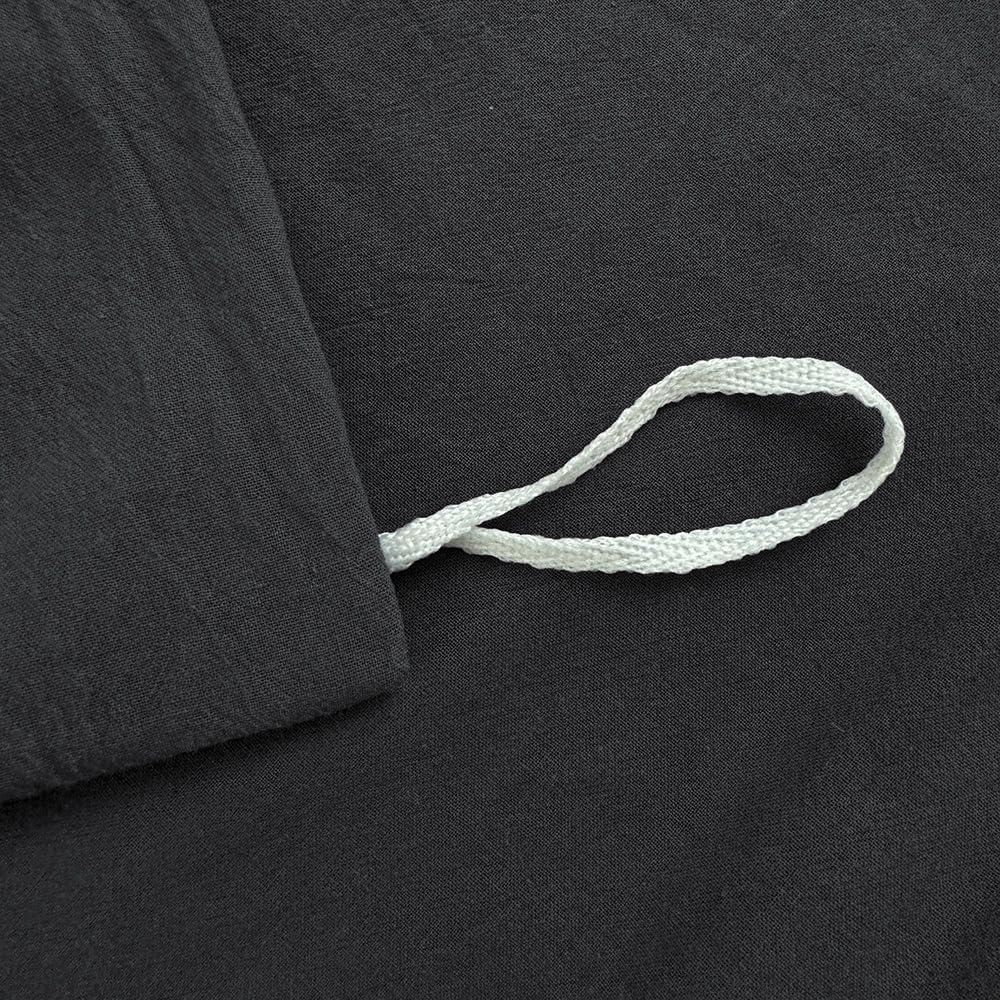 Hotel Soft Microfiber Duvet Cover Set-2000TC Quilt Cover Set & Pillowcases -1 Donna Cover Zipper Closure & 1 x Pillowcases-Breathable Bedding - Wrinkle, Fade, Stain Resistant(Black,Single)