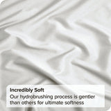 3 Piece Hotel Soft Microfiber Quilt Cover Set-2000TC Duvet/Donna Cover Set & Pillowcases -1 Quilt Cover Zipper Closure & 1 x Pillowcases-Breathable Bedding - Wrinkle, Fade, Stain Resistant(Raw white,Double)