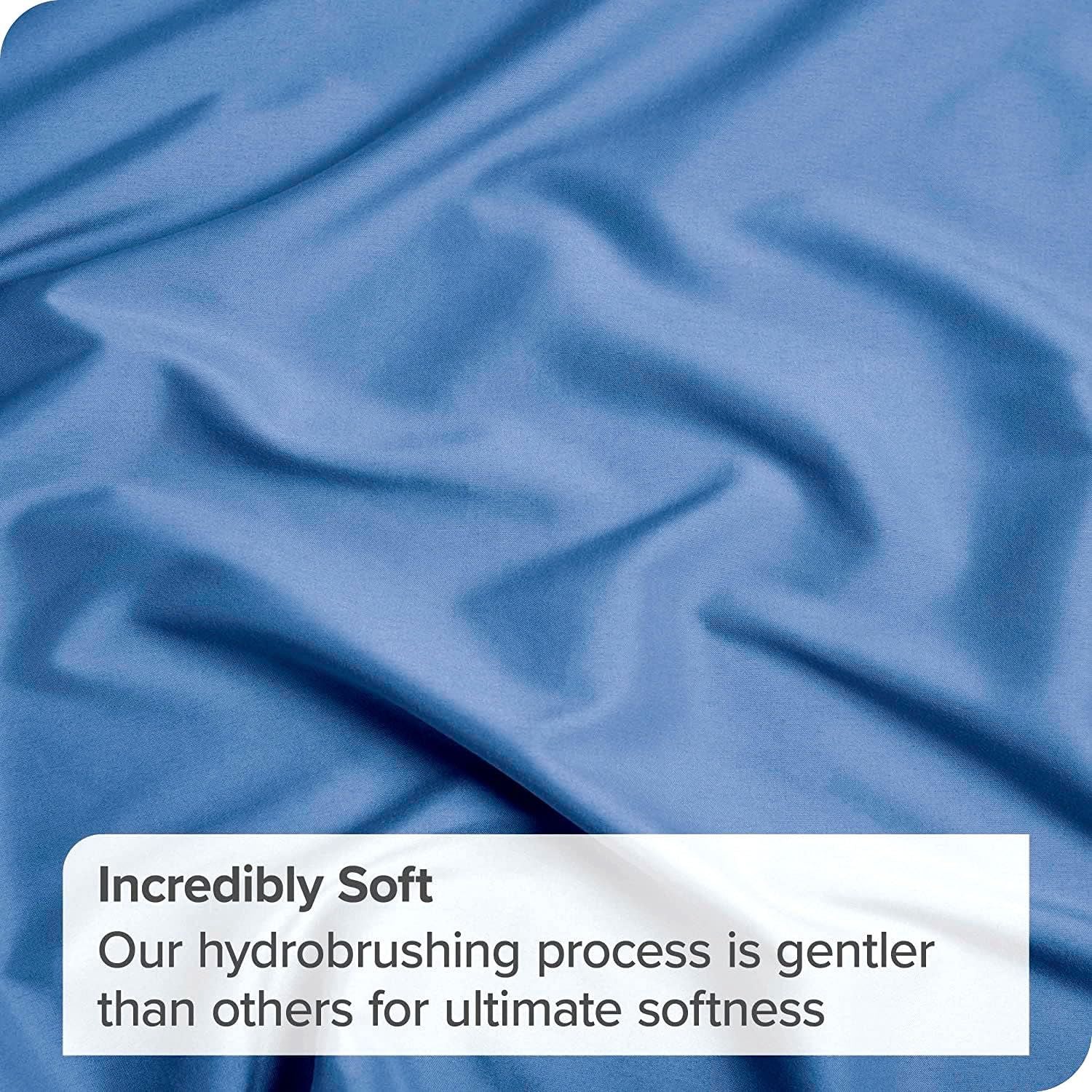 3 Piece Fitted Sheet Set- Fitted Sheet & Pillowcases -Breathable Bedding - Wrinkle, Fade, Stain Resistant- 40cm Deep Pocket Fitted Bed Sheet Set(Ocean,Double)