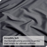 4 Piece Bed Sheet Set- Bedding Sheets & Pillowcases -Breathable Bedding - Wrinkle, Fade, Stain Resistant-Deep Pocket Flat Fitted Bed Sheet Set(Dark gray,Double)
