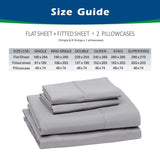 4 Piece Bed Sheet Set- Bedding Sheets & Pillowcases -Breathable Bedding - Wrinkle, Fade, Stain Resistant-Deep Pocket Flat Fitted Bed Sheet Set(Biscay blue,Double)