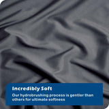3 Piece Hotel Soft Microfiber Quilt Cover Set-2000TC Duvet/Donna Cover Set & Pillowcases -1 Quilt Cover Zipper Closure & 1 x Pillowcases-Breathable Bedding - Wrinkle, Fade, Stain Resistant(Dark gray,King)